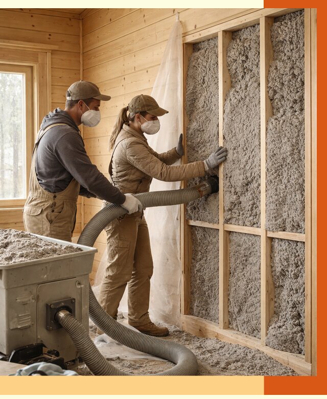 Утепление дачного дома эковатой в Новокуйбышевске от 1485 руб./м2 — комплексно, ТепломастерНвб