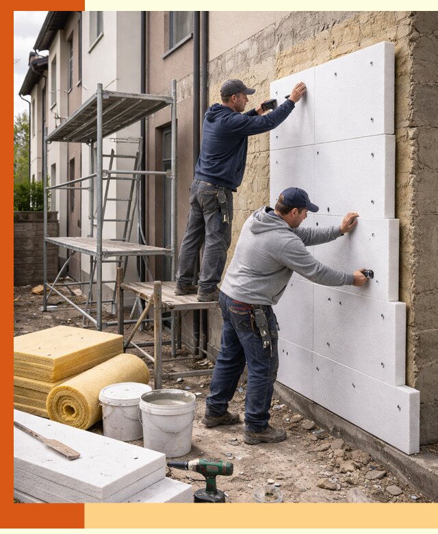 Утепление таунхауса с гарантией комфорта в Новокуйбышевске