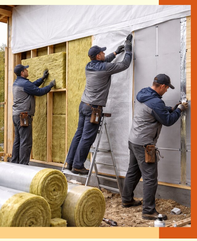 Утепление каркасного дома в Новокуйбышевске от 4302 руб./м2 — профессионально | ТепломастерНвб