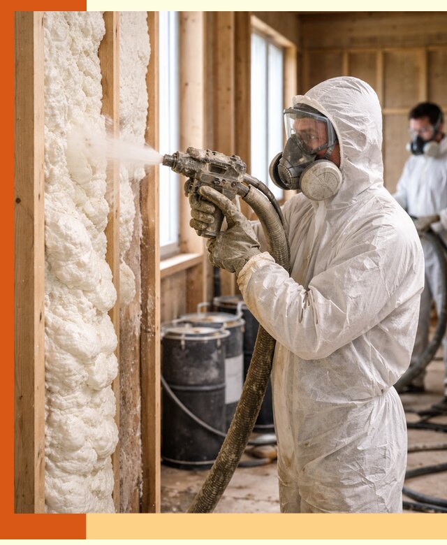 Утепление каркасного дома пенополиуретаном в Новокуйбышевске