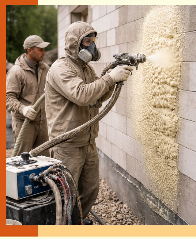 Утепление дома из газобетона ППУ в Новокуйбышевске — надежная теплоизоляция