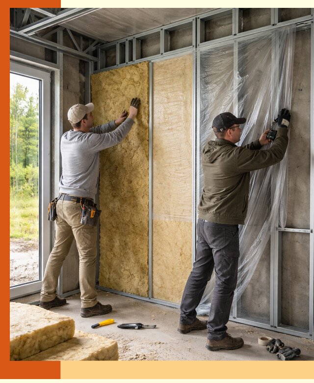 Утепление дома из ЛСТК в Новокуйбышевске с гарантией качества и эффективности