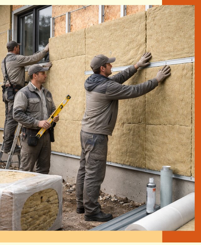 Утепление дома из SIP панелей в Новокуйбышевске от 6350 руб./м² под ключ | ТепломастерНвб