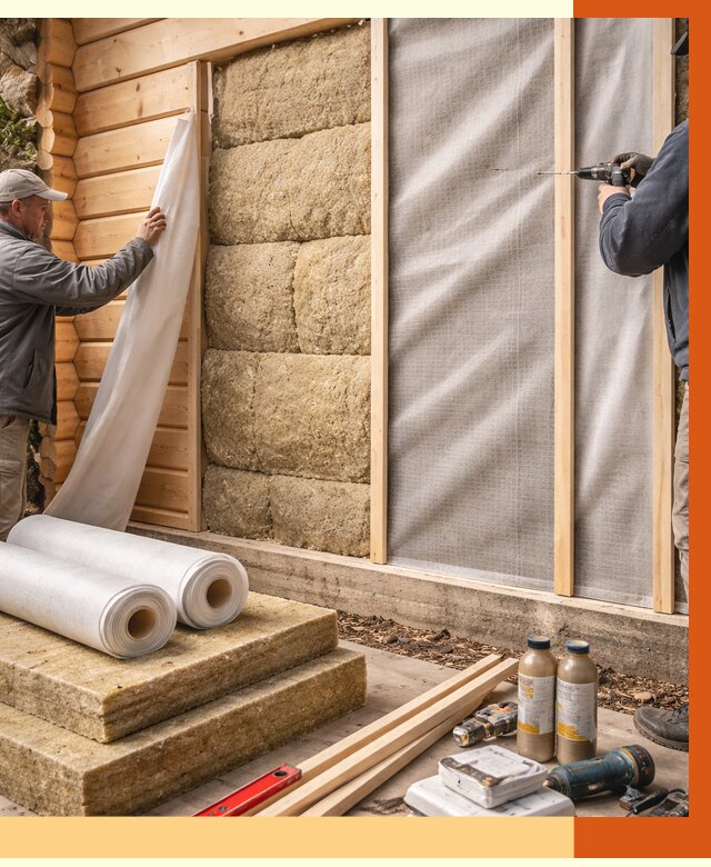 Утепление дома из минибруса в Новокуйбышевске от 4609 руб/м2 — заказать профессионально | ТепломастерНвб