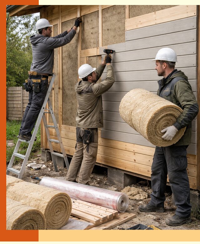 Утепление бани снаружи в Новокуйбышевске профессионально и надежно