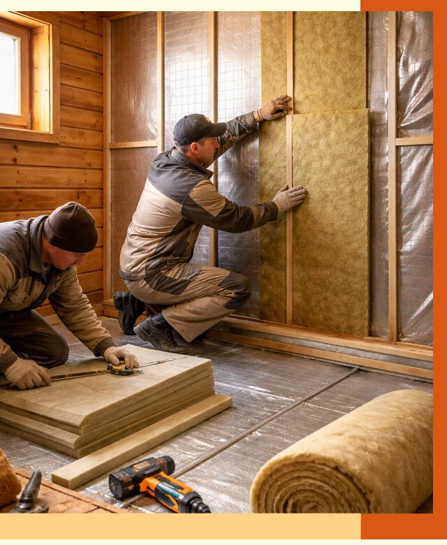 Утепление бани изнутри в Новокуйбышевске под ключ от 4302 руб./м² | ТепломастерНвб