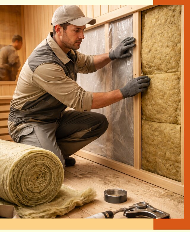 Утепление сауны изнутри в Новокуйбышевске от 6657 руб. за м2 | ППУ, под ключ — ТепломастерНвб