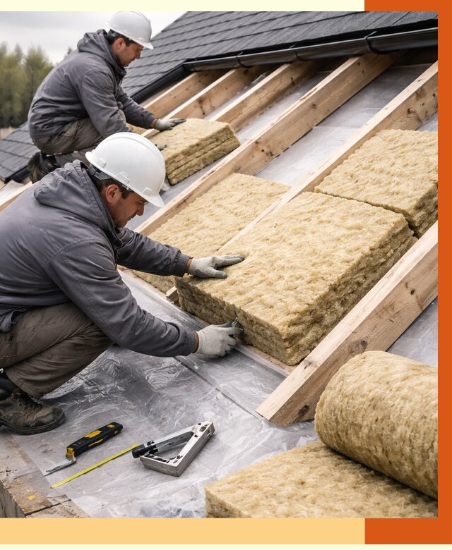 Утепление крыши в Новокуйбышевске от 1895 руб./м2 — комплексное утепление кровли | ТепломастерНвб