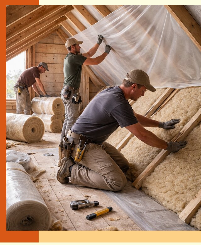 Утепление крыши изнутри в Новокуйбышевске: профессионально и надежно