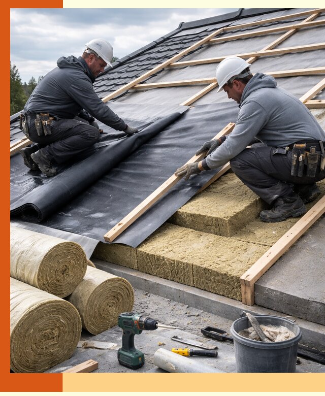 Утепление крыши снаружи в Новокуйбышевске: профессиональная теплоизоляция