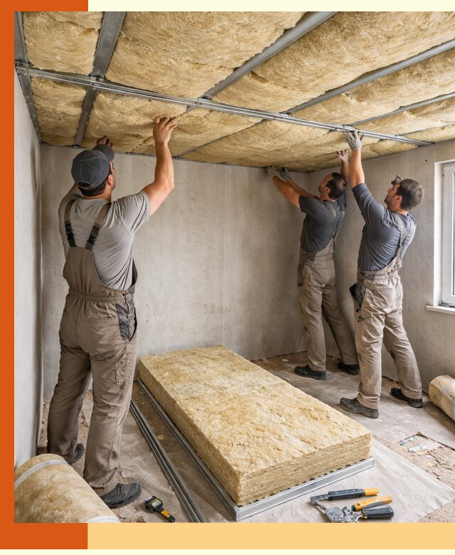 Утепление потолка в Новокуйбышевске — тепло и без сквозняков