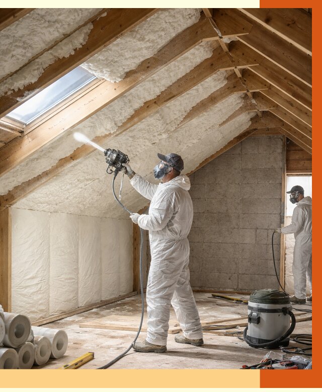 Утепление мансарды ППУ в Новокуйбышевске от 2817 руб./м² — заказать под ключ | ТепломастерНвб