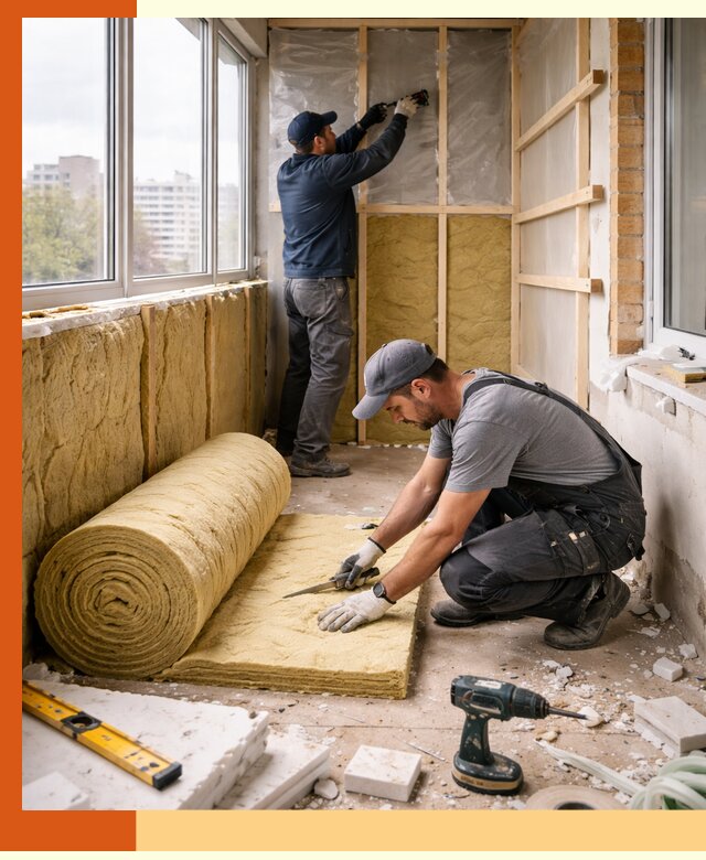 Утепление балкона под ключ в Новокуйбышевске качественно и быстро