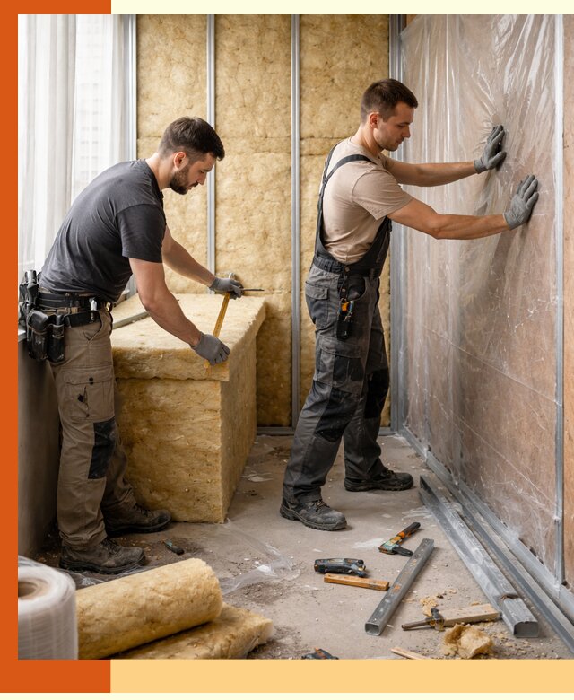 Профессиональное утепление лоджии в Новокуйбышевске эффективно и надежно