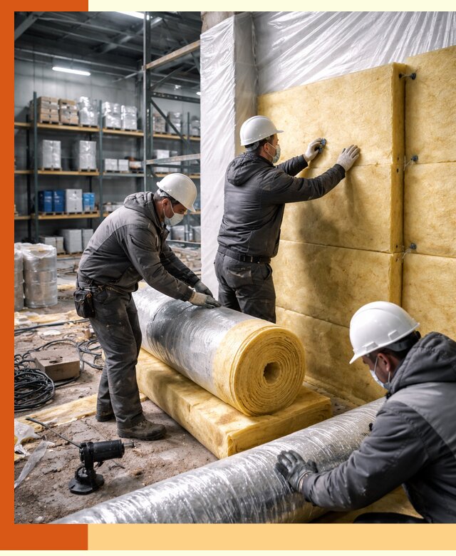 Утепление склада химсырья в Новокуйбышевске: безопасная и эффективная изоляция