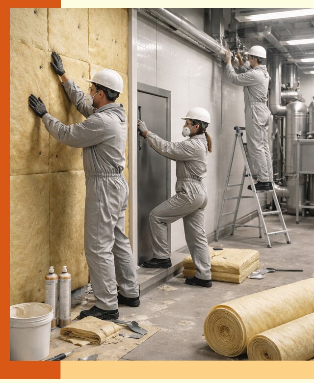 Утепление пищевого цеха под ключ в Новокуйбышевске