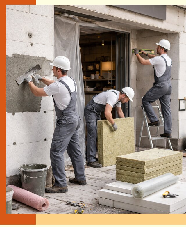 Утепление кафе в Новокуйбышевске: профессиональная теплоизоляция и монтаж