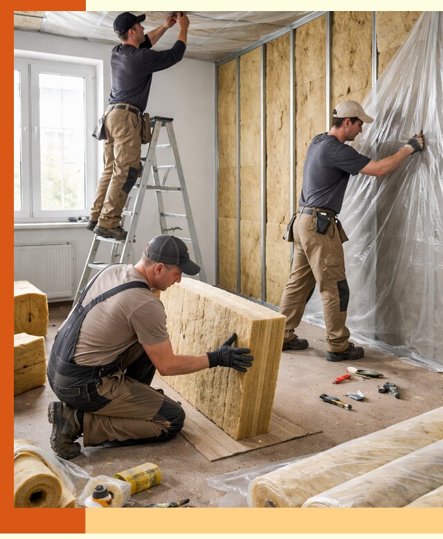 Утепление офисных помещений под ключ в Новокуйбышевске