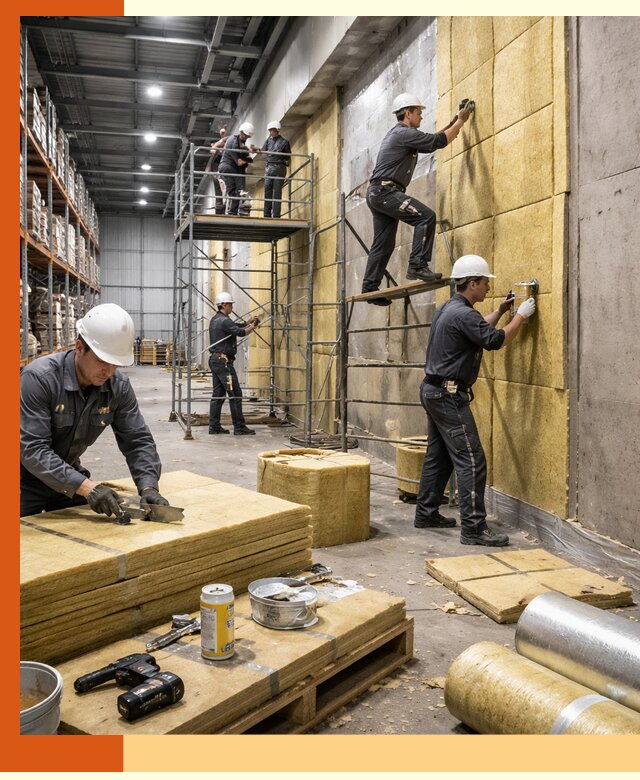 Утепление логистического центра в Новокуйбышевске качественно и экономично