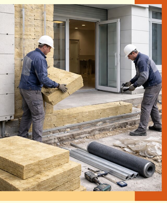 Утепление медицинского центра в Новокуйбышевске под ключ от 12803 руб./м² | ТепломастерНвб