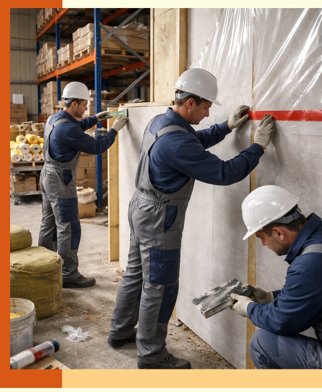 Утепление теплого склада под ключ в Новокуйбышевске