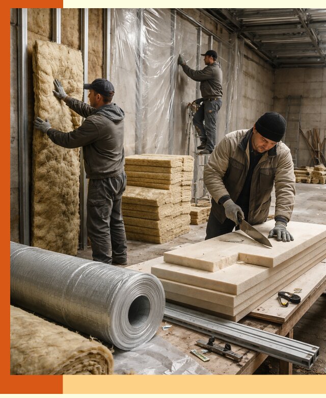 Утепление торгового склада в Новокуйбышевске с энергоэффективными решениями