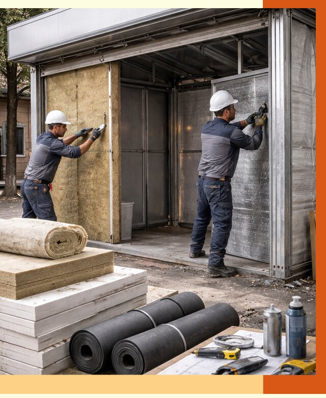 Утепление павильона шаурма в Новокуйбышевске под ключ от 1229 руб. за м² | ТепломастерНвб