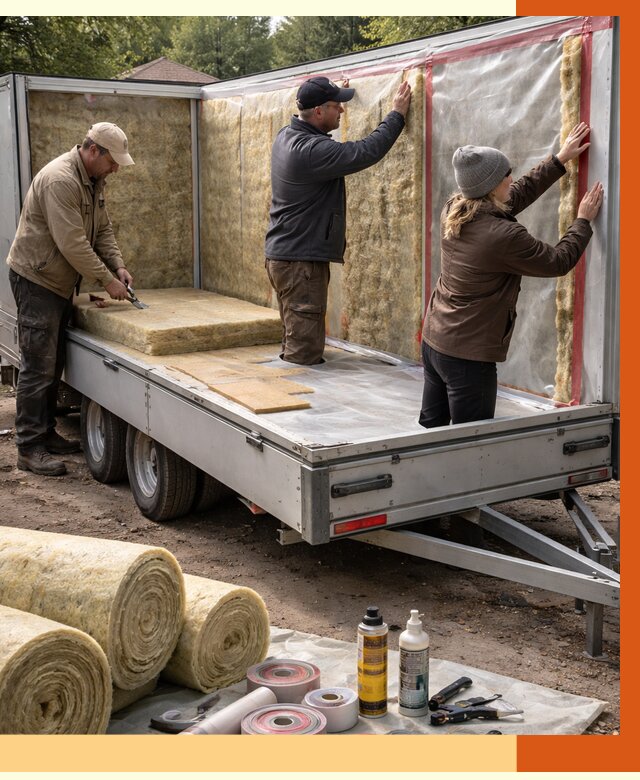 Утепление прицепа в Новокуйбышевске под ключ от 12803 руб. — комплекс от ТепломастерНвб