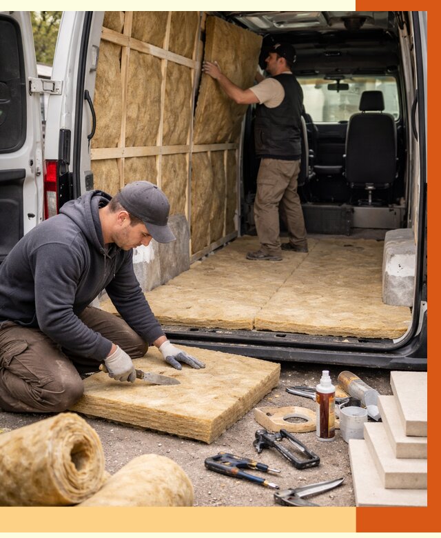 Утепление кемпера в Новокуйбышевске под ключ от 12290 руб. — профессионально | ТепломастерНвб