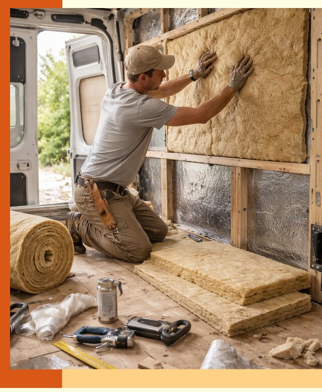 Утепление кемпера под ключ в Новокуйбышевске с гарантией качества