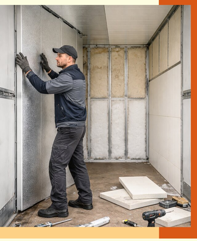 Утепление холодильного кузова в Новокуйбышевске от 13827 руб. под ключ | ТепломастерНвб