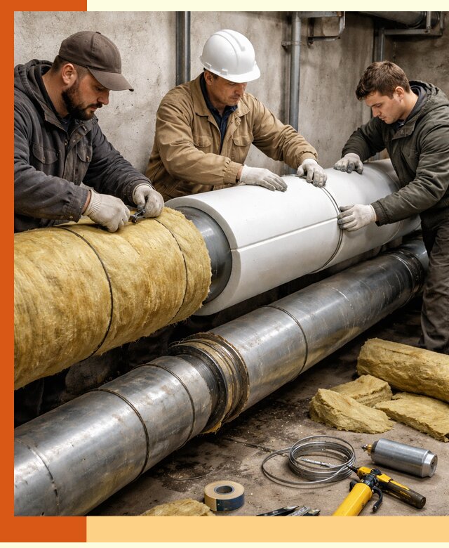 Утепление трубопровода в Новокуйбышевске с гарантией энергоэффективности