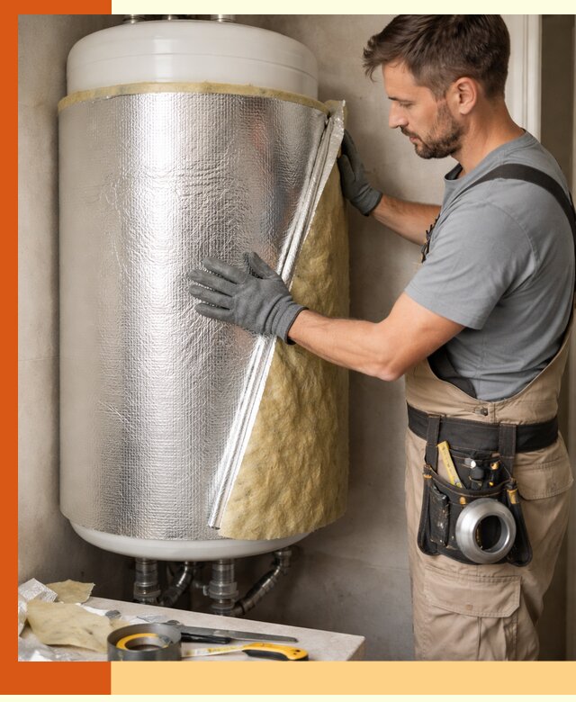 Утепление бойлера в Новокуйбышевске для снижения теплопотерь и экономии энергии