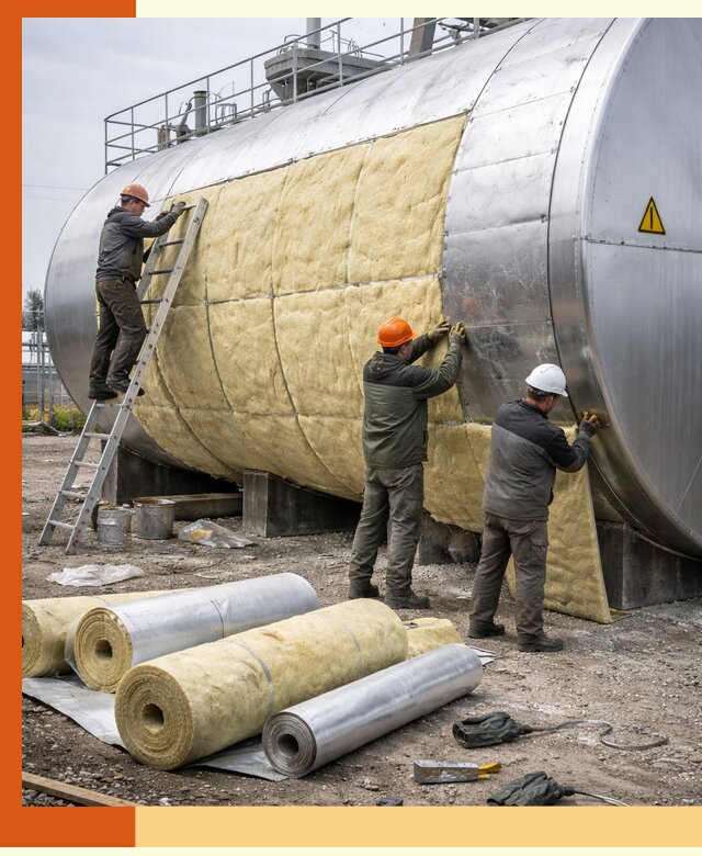 Утепление резервуаров с топливом в Новокуйбышевске надежно и экономично