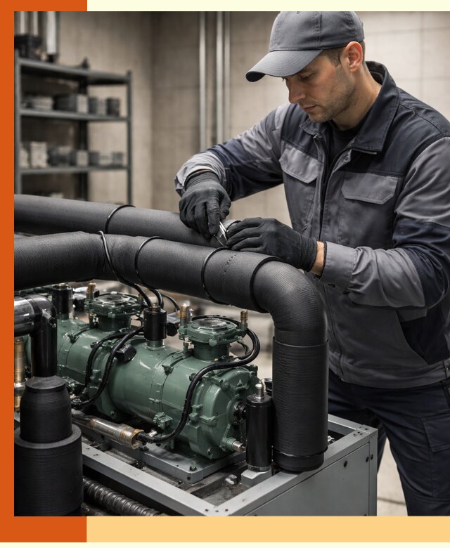 Утепление холодильного агрегата и теплоизоляция в Новокуйбышевске