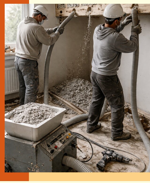 Заполнение пустот перекрытий пеной и наполнителями в Новокуйбышевске