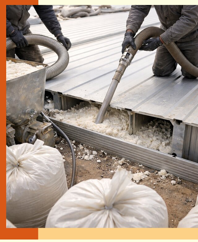 Заполнение пустот кровельных панелей пенными и мокрыми герметиками в Новокуйбышевске