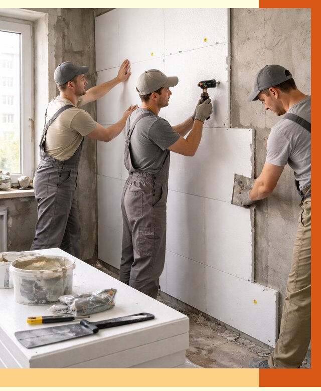 Утепление пенопластом домов и стен в Новокуйбышевске от 1895 руб. — ТепломастерНвб