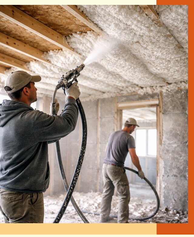 Утепление пеноизолом в Новокуйбышевске от 1639 руб./м2 под ключ | ТепломастерНвб