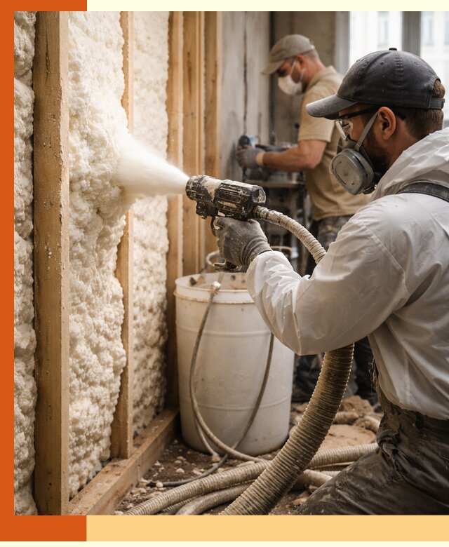 Утепление пеноизолом жилых и коммерческих объектов в Новокуйбышевске