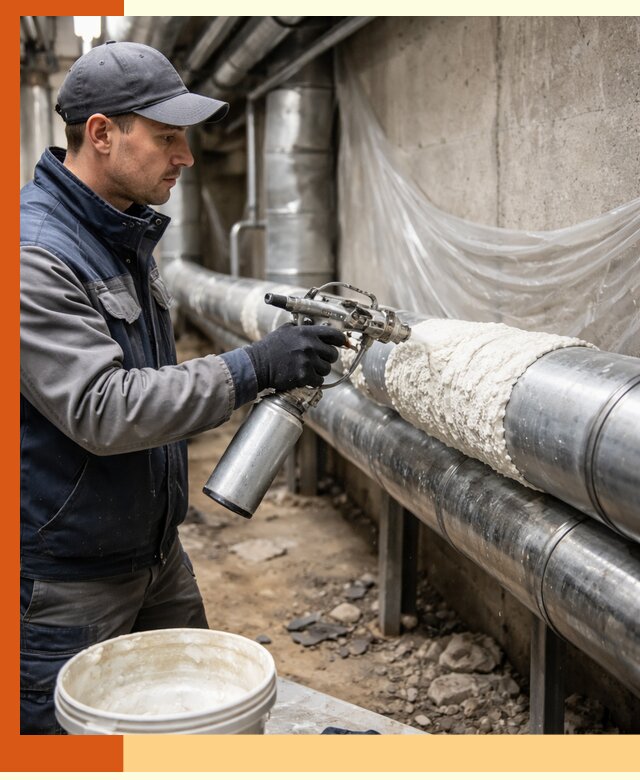 Утепление труб жидкой теплоизоляцией в Новокуйбышевске