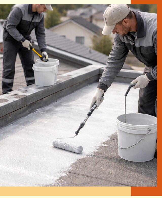 Утепление кровли жидкой теплоизоляцией в Новокуйбышевске от 2202 руб./м2 | ТепломастерНвб