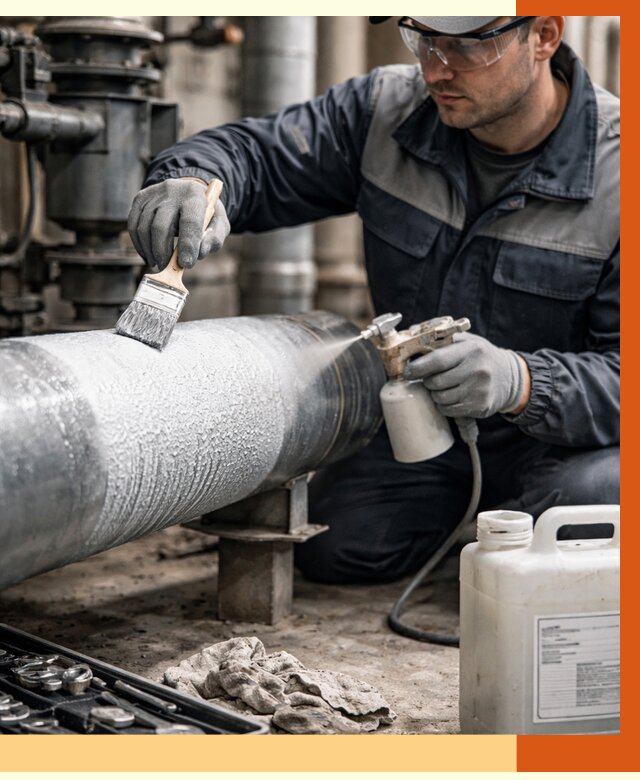 Утепление оборудования жидкой теплоизоляцией в Новокуйбышевске от 4609 руб. | ТепломастерНвб