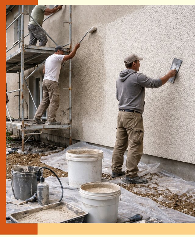 Утепление фасада жидкой пробкой в Новокуйбышевске