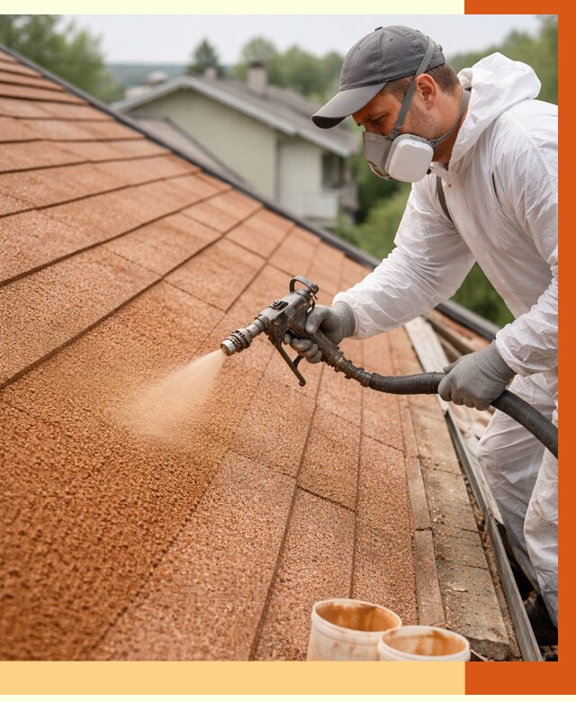 Утепление кровли жидкой пробкой в Новокуйбышевске от 2765 руб./м² под ключ | ТепломастерНвб