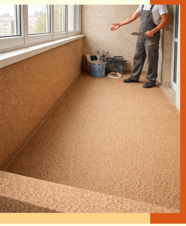 Утепление балкона жидкой пробкой в Новокуйбышевске от 3738 руб/м² под ключ | ТепломастерНвб