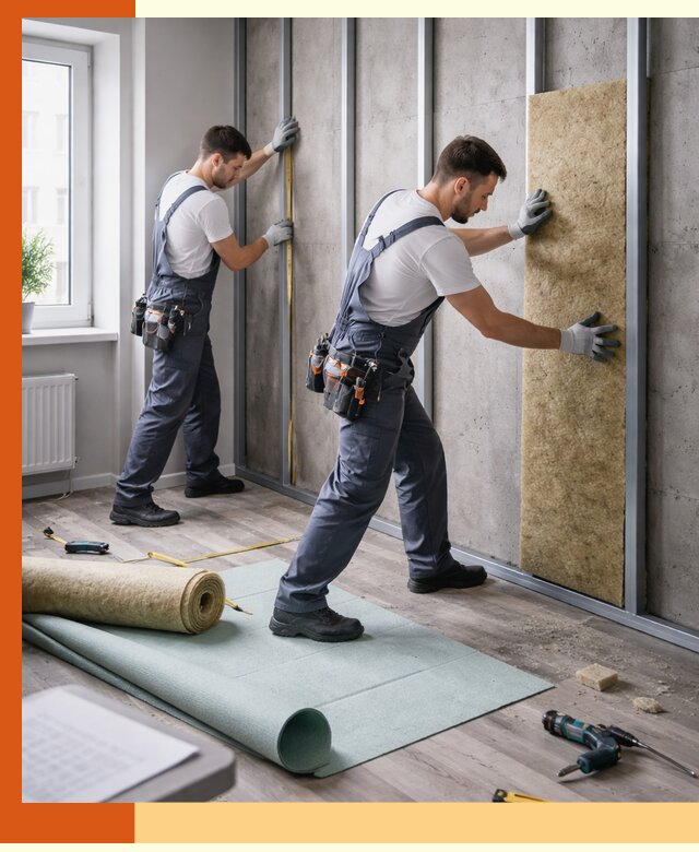 Шумоизоляция квартиры под ключ в Новокуйбышевске — профессионально и гарантированно