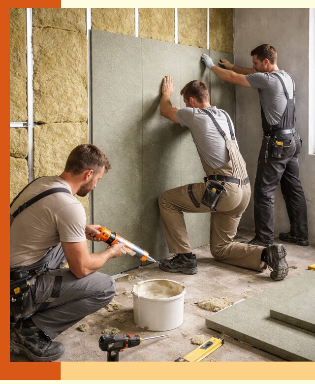 Профессиональная шумоизоляция стен в Новокуйбышевске для квартир и домов