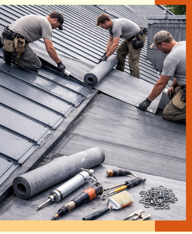 Гидроизоляция металлической кровли полимочевиной в Новокуйбышевске от 8706 руб. | ТепломастерНвб