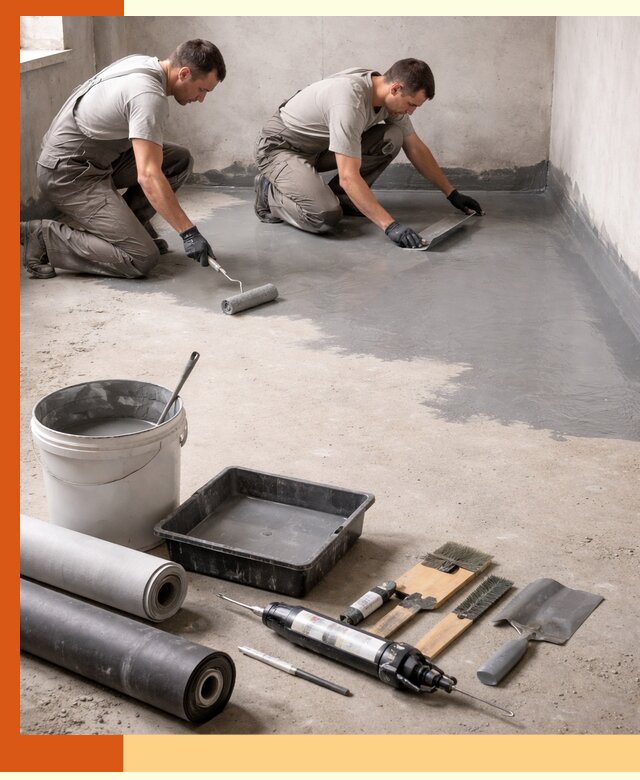 Гидроизоляция пола в Новокуйбышевске — надежная защита от влаги и протечек
